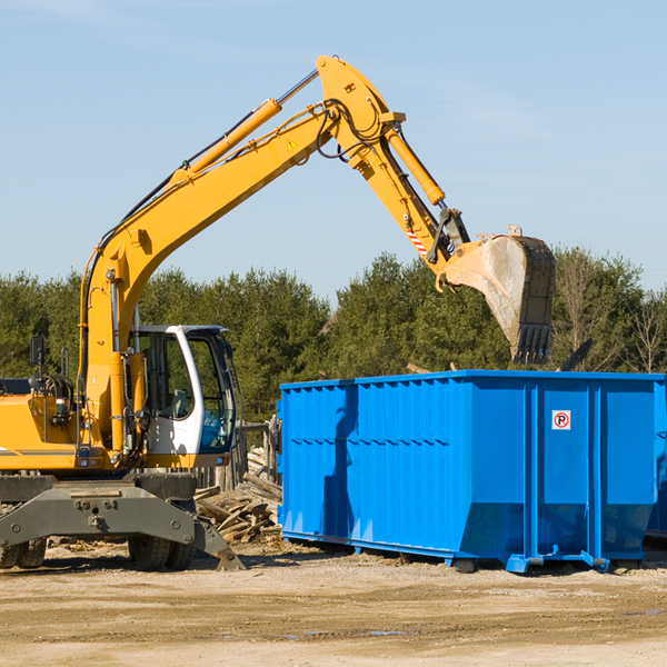 are there any restrictions on where a residential dumpster can be placed in Maidencreek